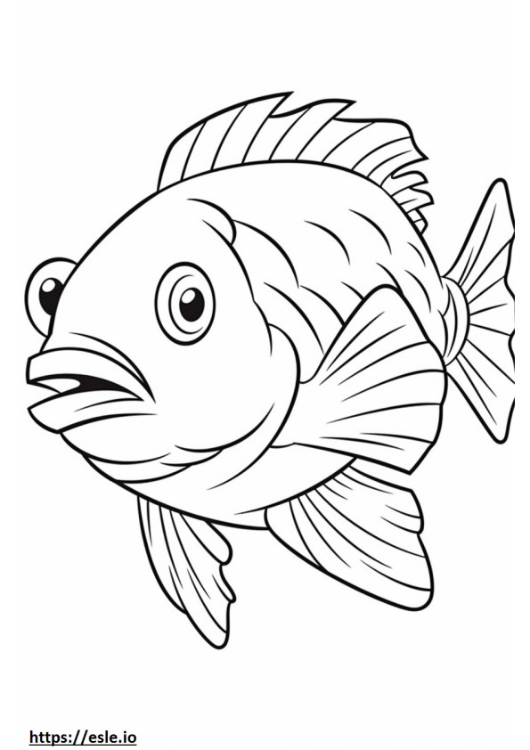 Rockfish śliczny kolorowanka