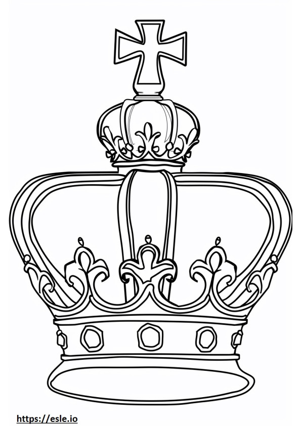 Koningin kroon kleurplaten