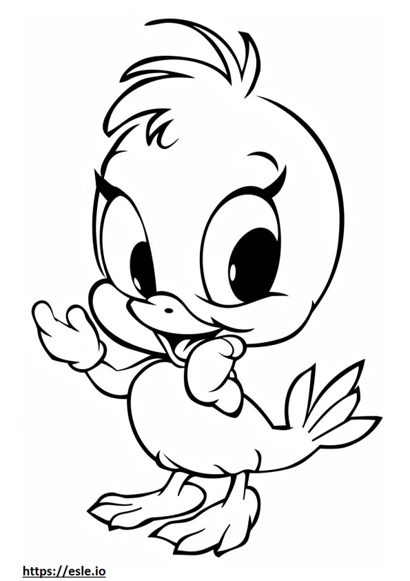 Piccolo tittino disegno da colorare