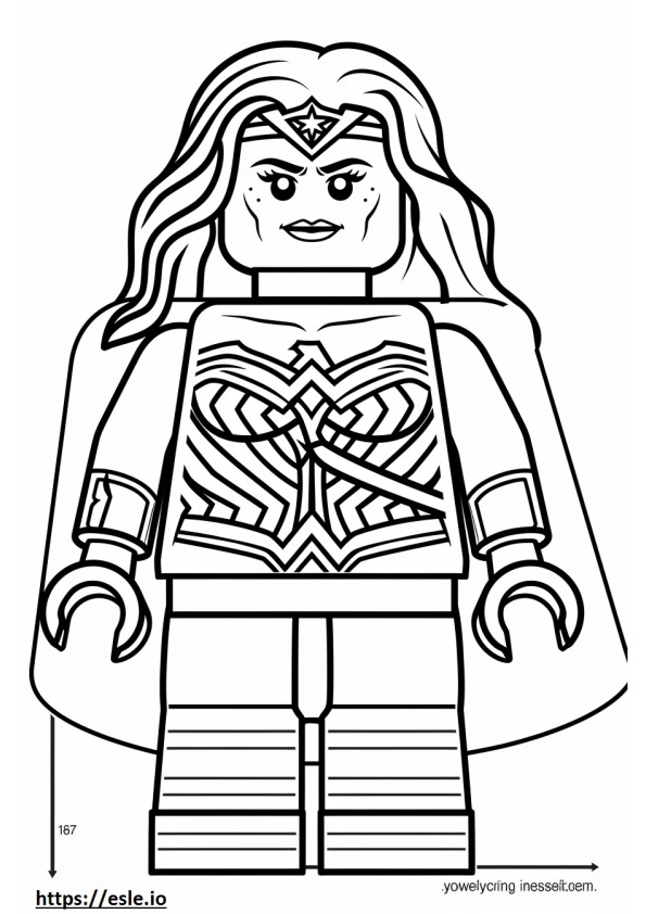 Lego wanita ajaib gambar mewarnai