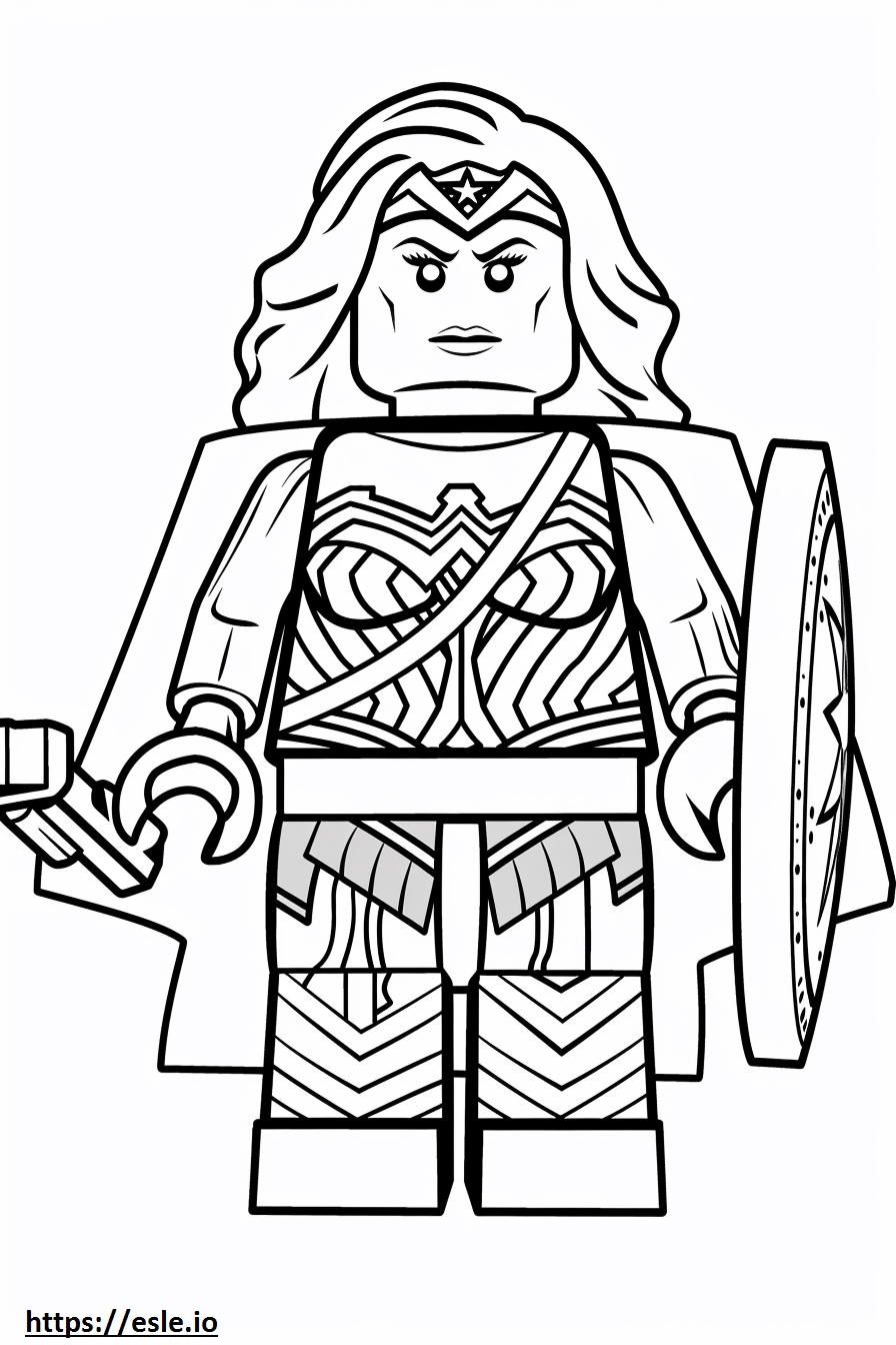 Lego wonder woman free printable