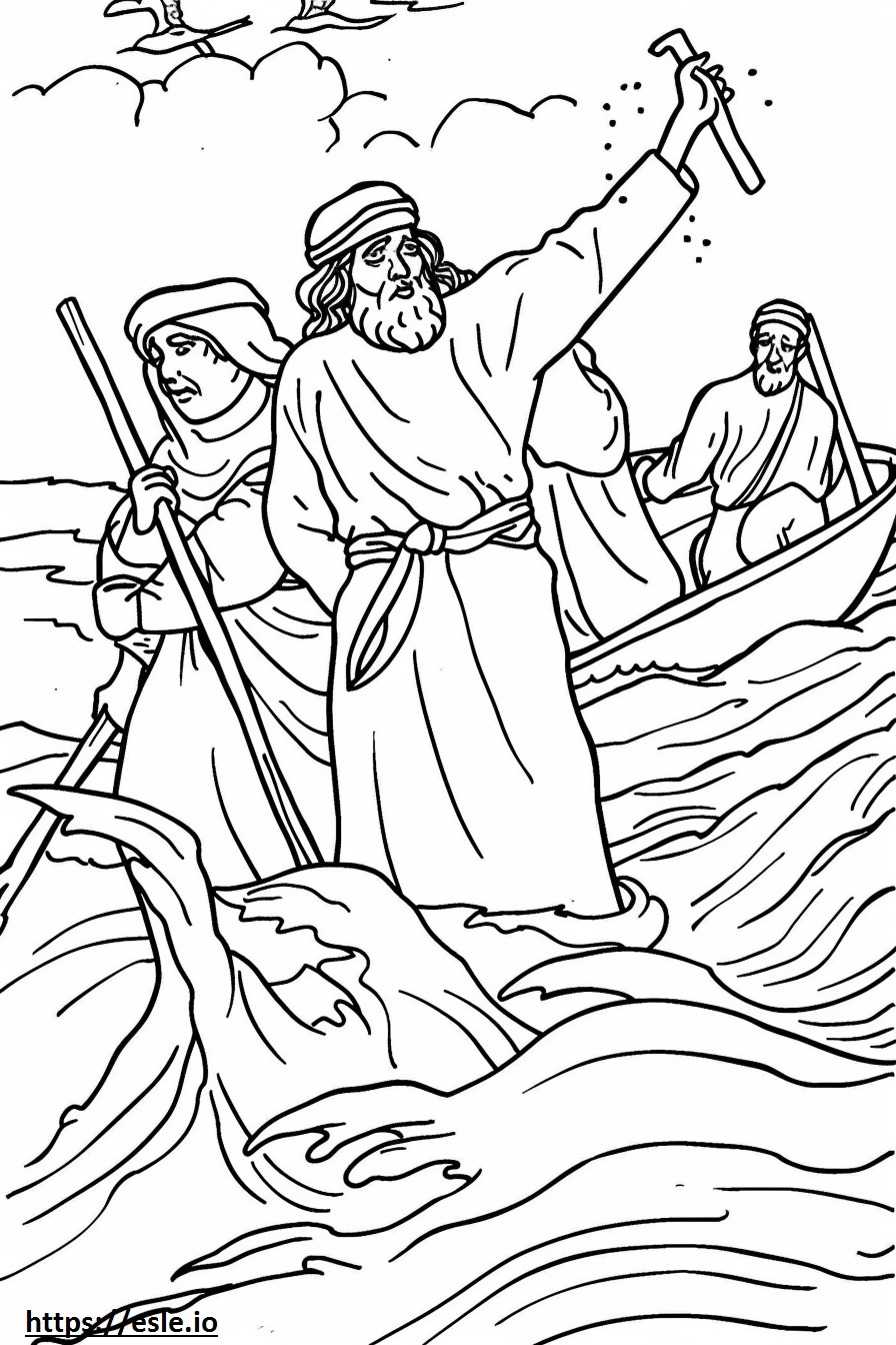 Moses parting the red sea free printable