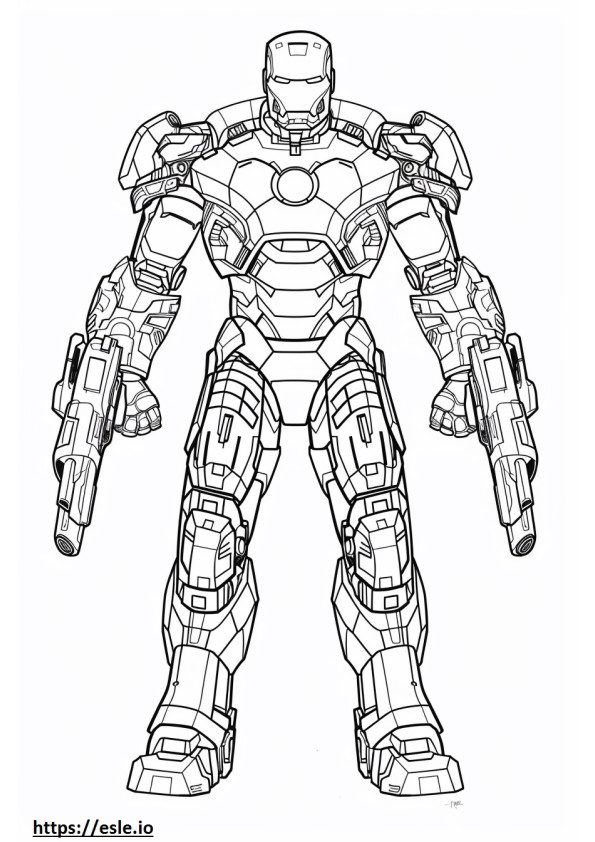 Hulkbuster mașină de război de colorat