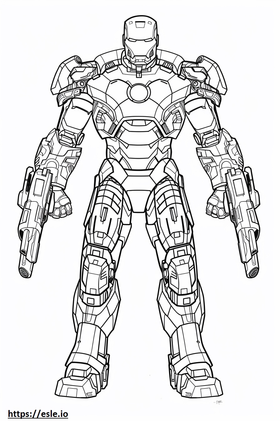 War machine hulkbuster coloring page