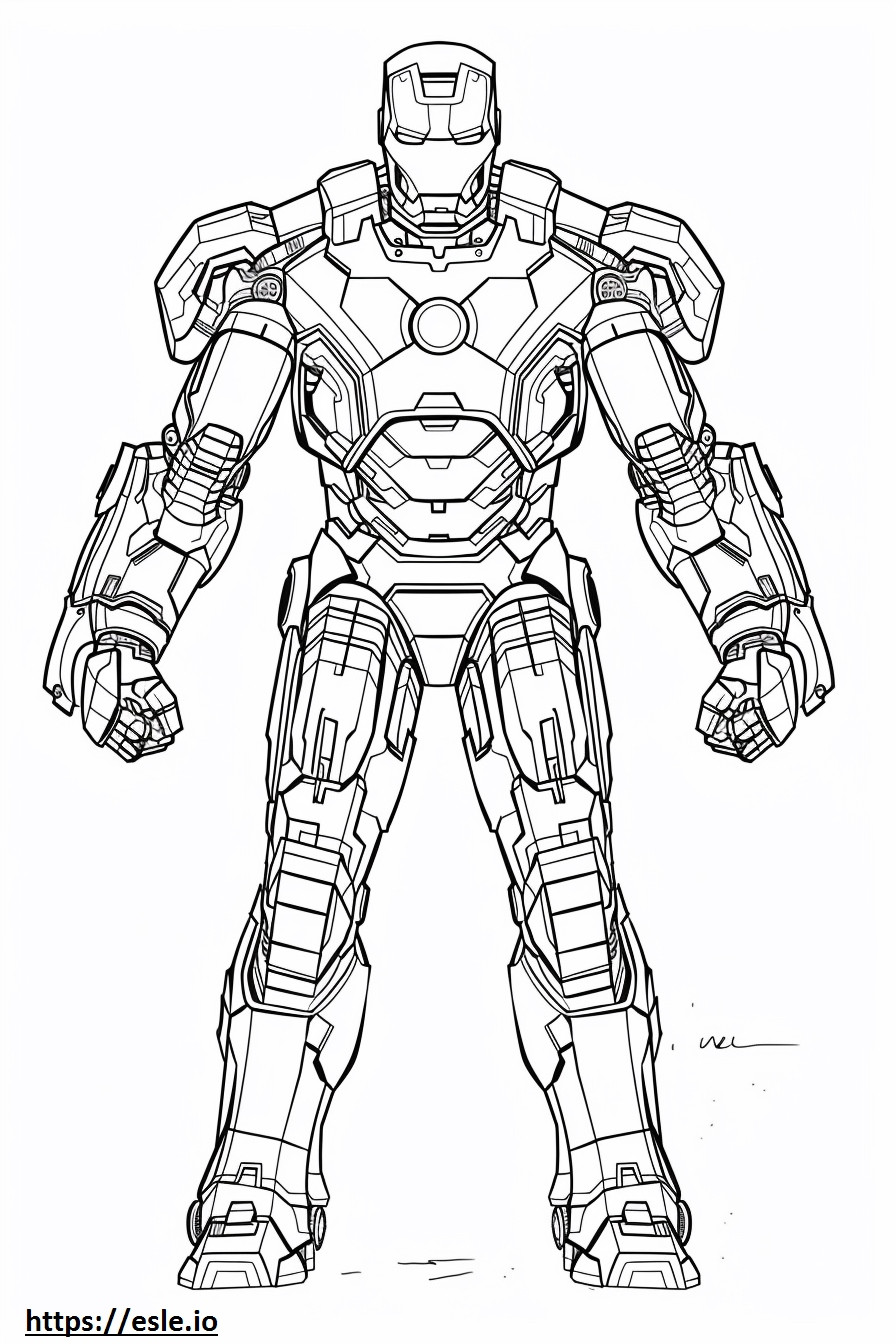 War machine hulkbuster coloring sheet