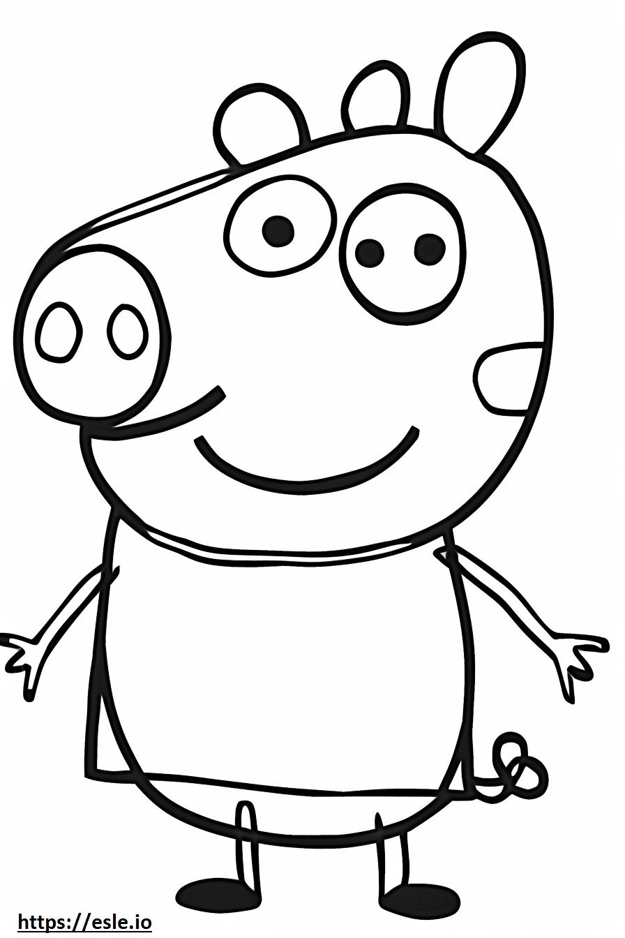 Peppa Pig disegno da colorare