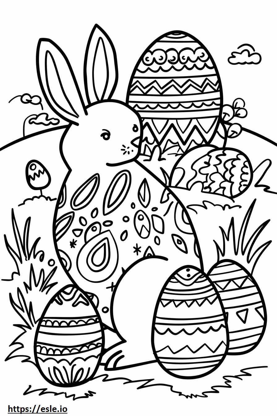 Easter Among Us Free Printable Coloring Page