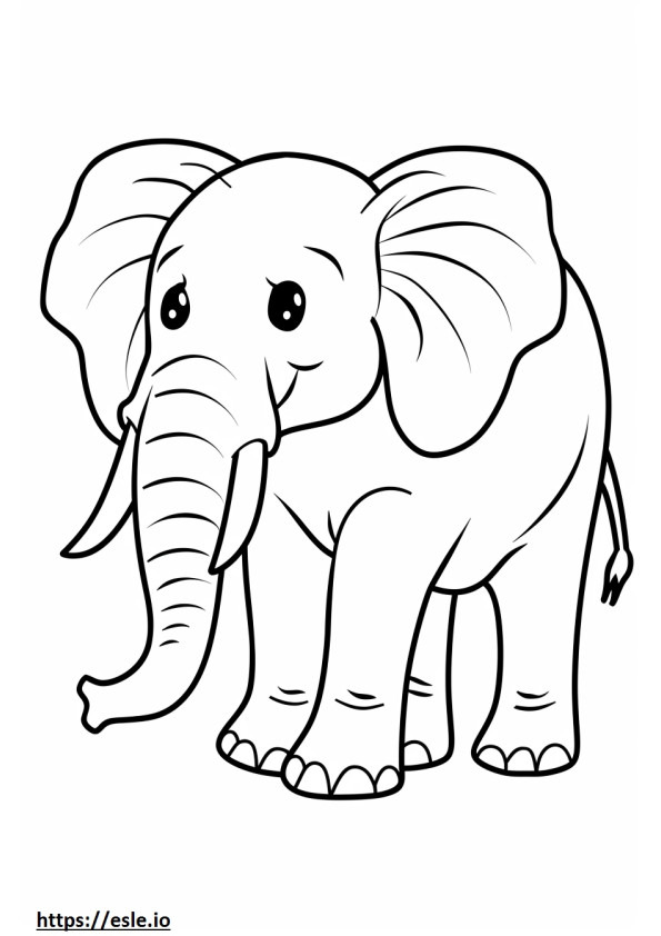 Gajah Asia mewarnai