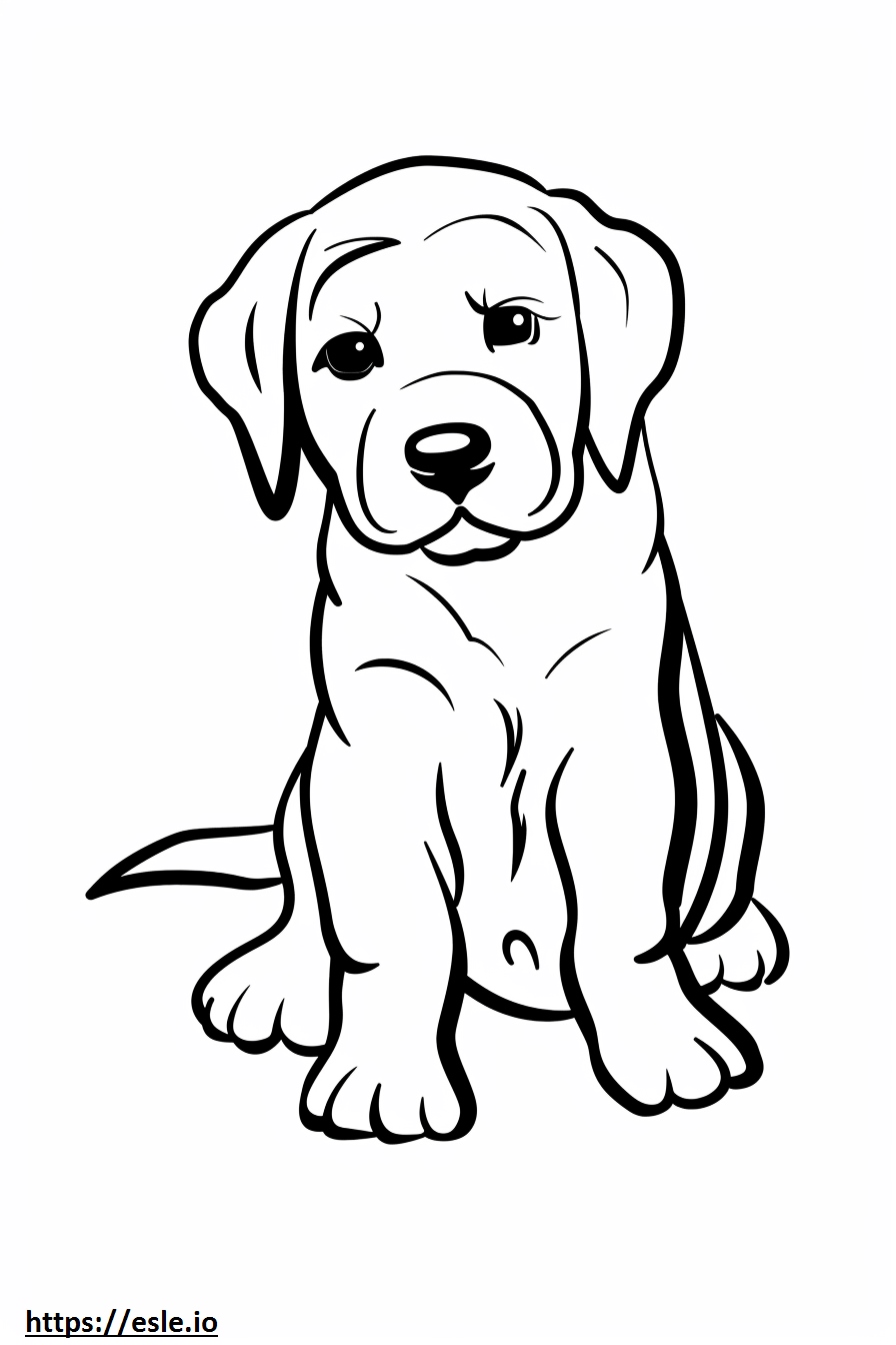 Puppy dog coloring sheet