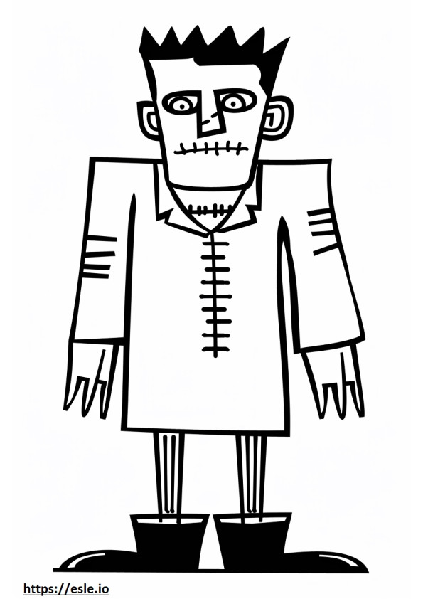 Crankenstein coloriage a imprimer