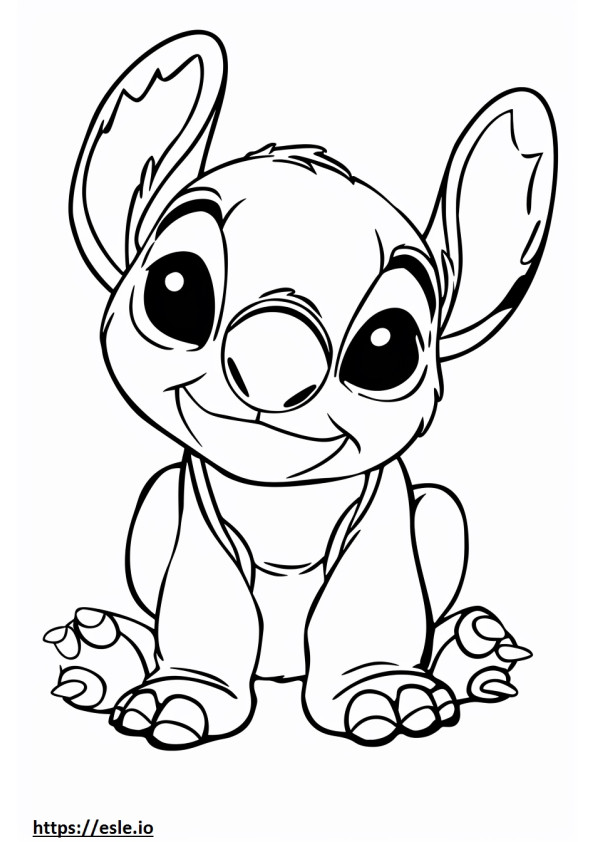 Disney stitch coloring sheet