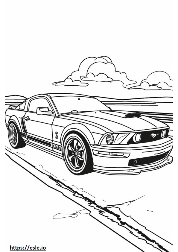 2007 mustang for coloring