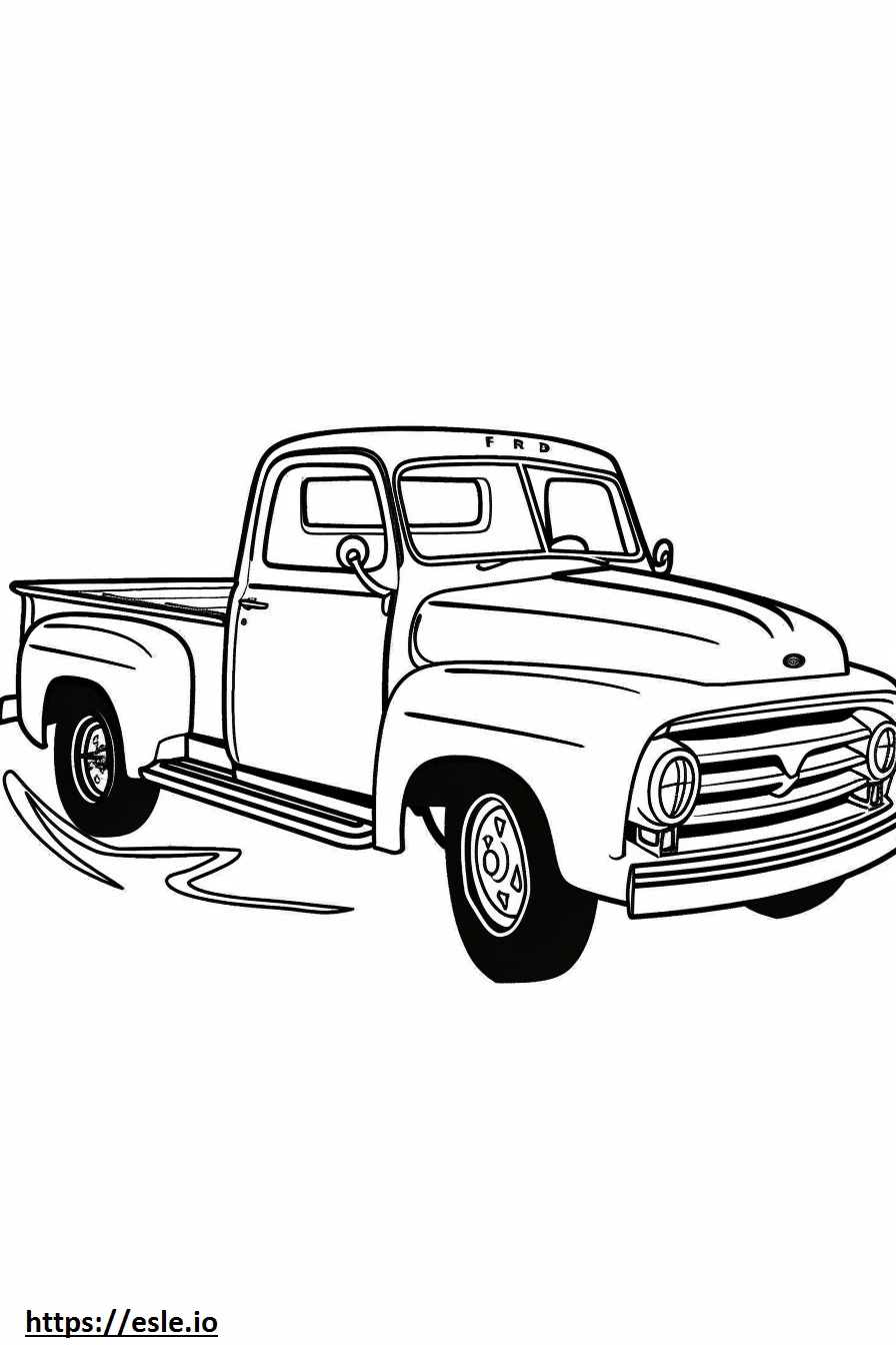 Old ford truck free printable