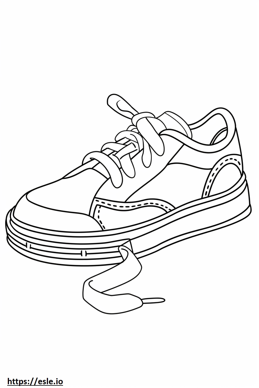 Shoe for coloring