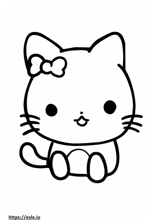 Sanrio drawing coloring page