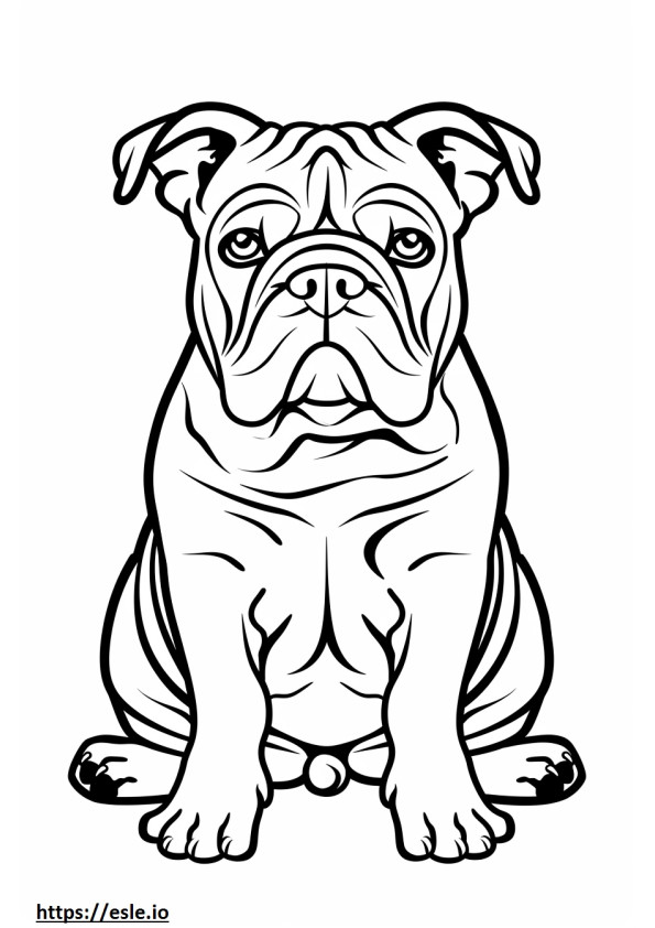 English bulldog free printable