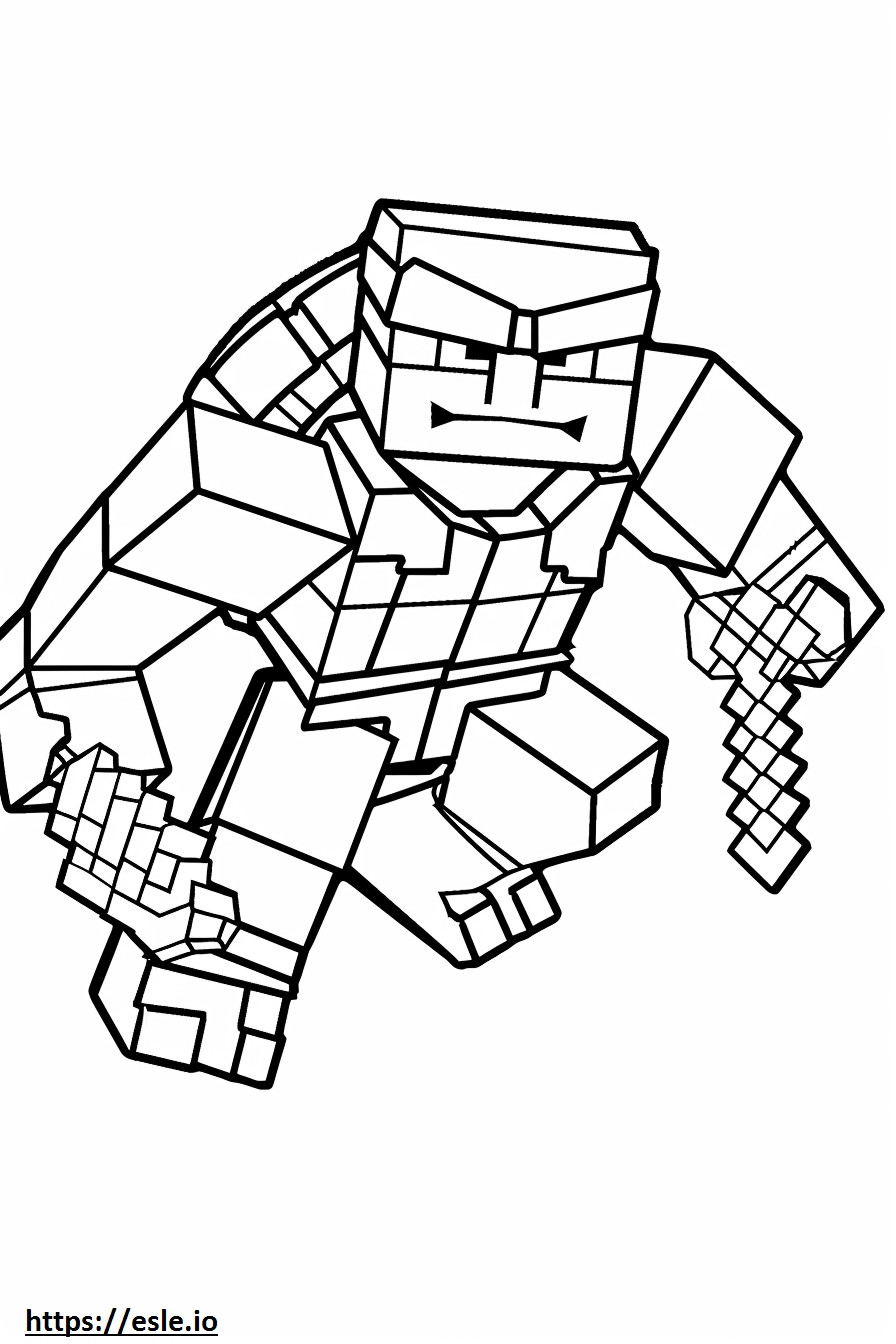 Coloring Minecraft Pages