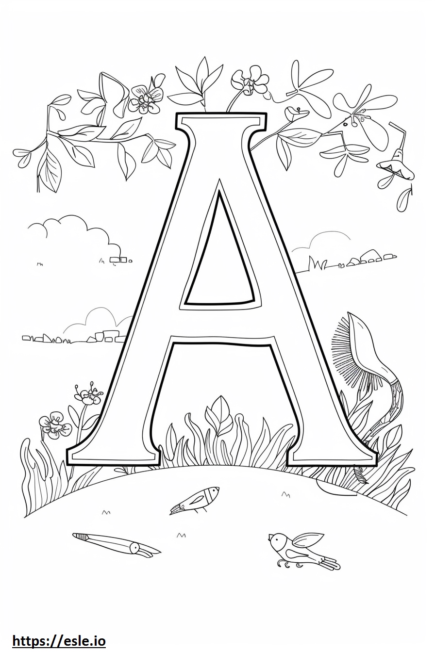 Activity Village Alphabet Coloring Page - Free Printable PDF