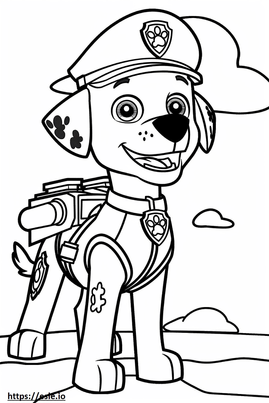 Paw Patrol Sky for Coloring Pages