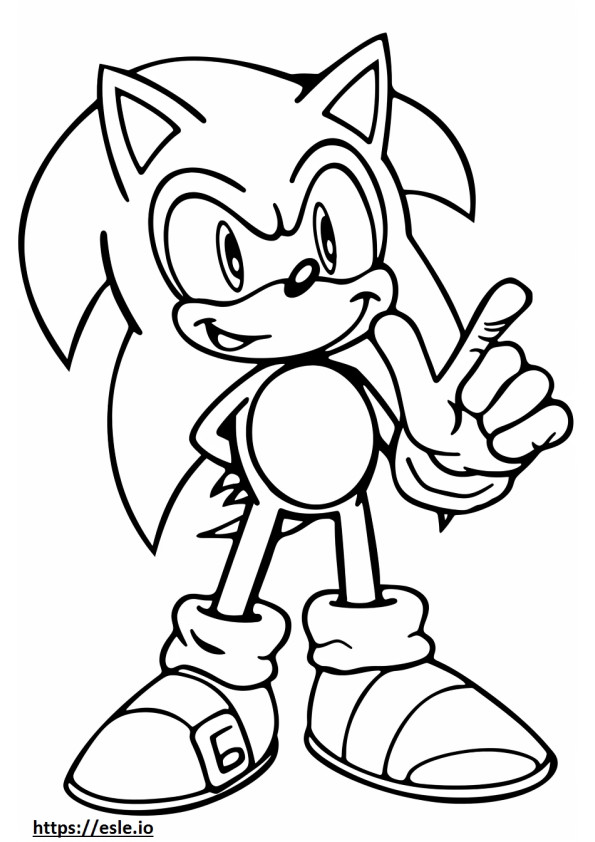 Sonic the hedgehog 2 movie coloring page