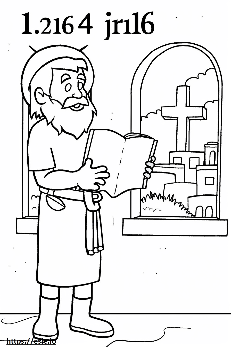 1 John 4:16 Coloring Page
