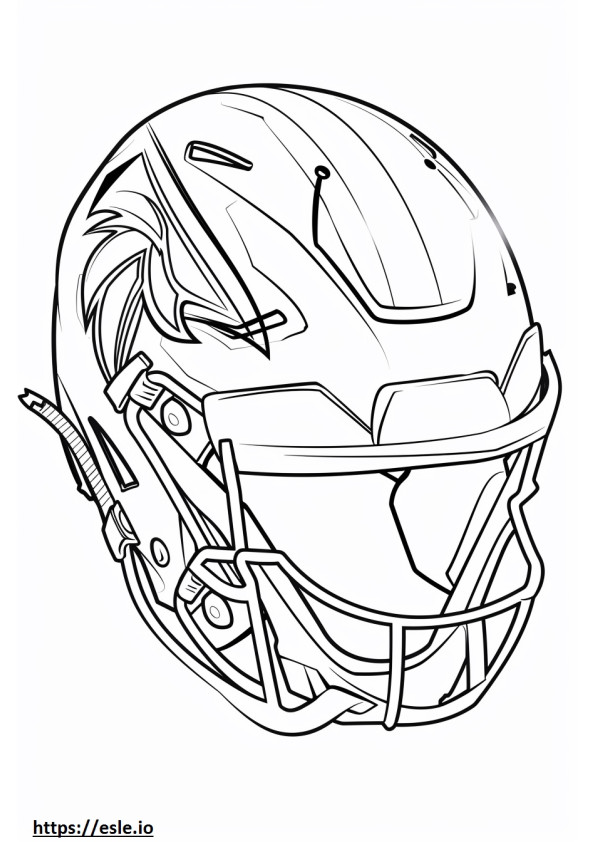 Falcons helmet for coloring