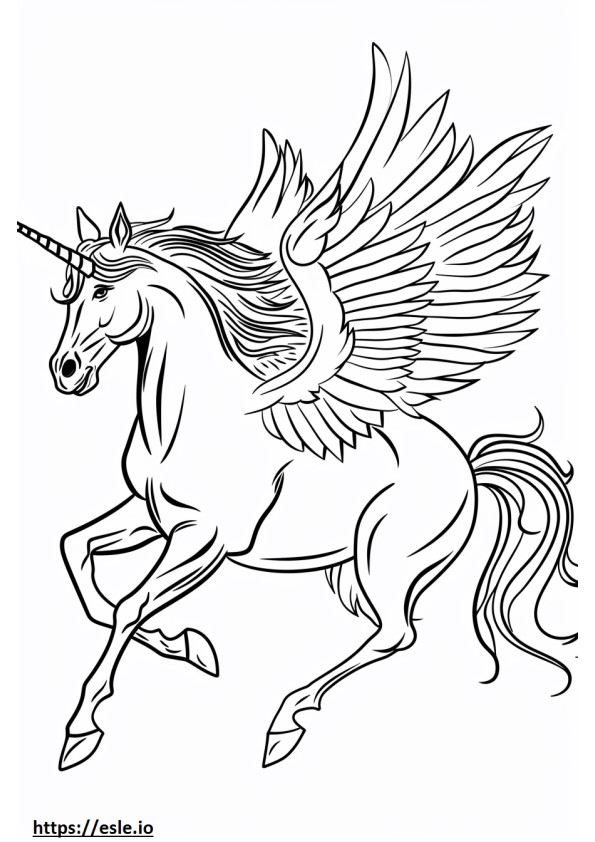 Cavalos voadores para pintar