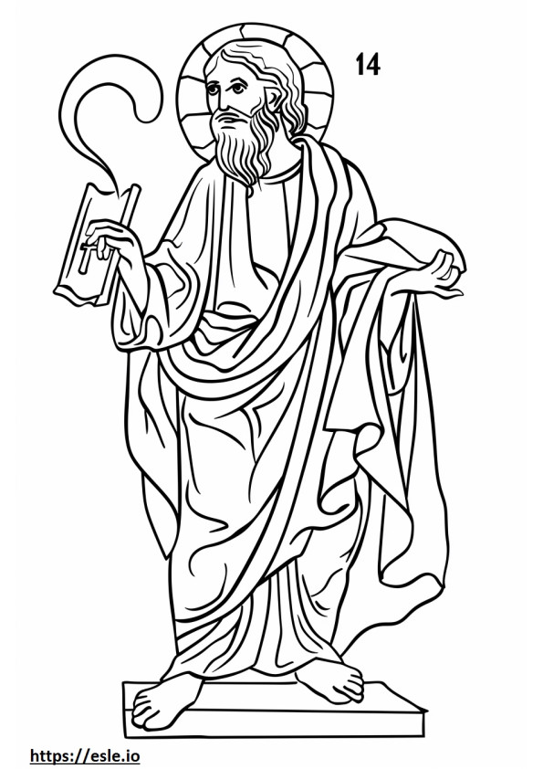 John 14 coloring sheet