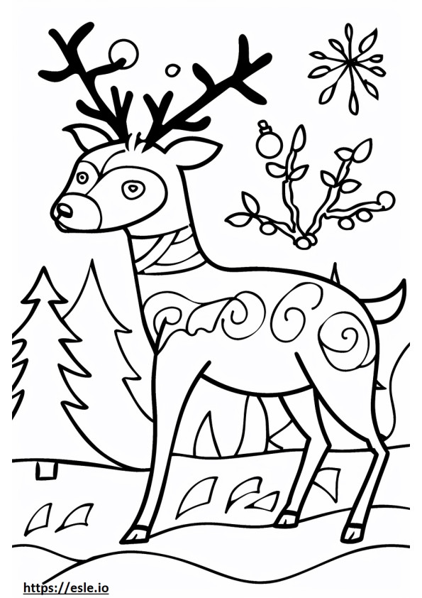Really detailed christmas coloring page