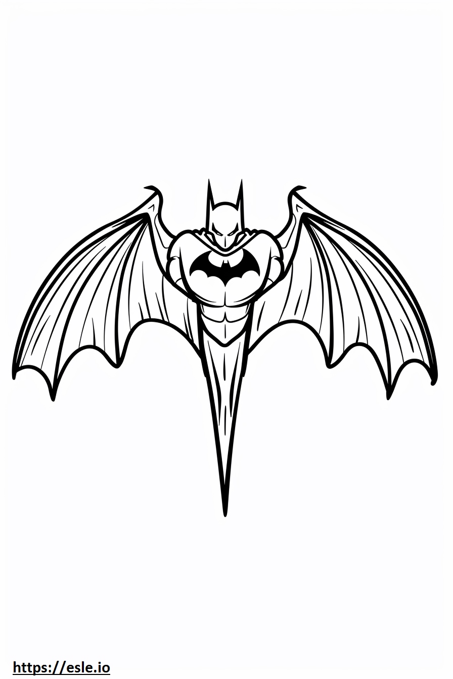 Batarang coloring page