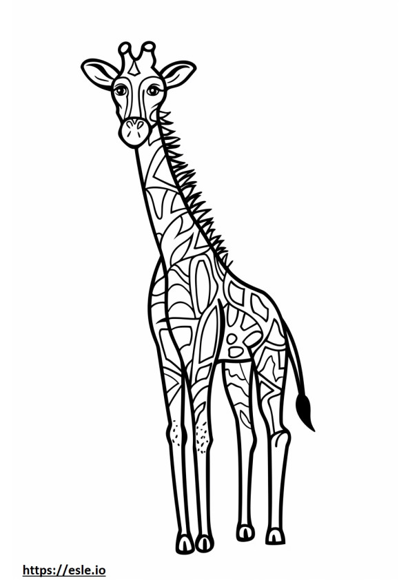 Animal africain dessin coloriage