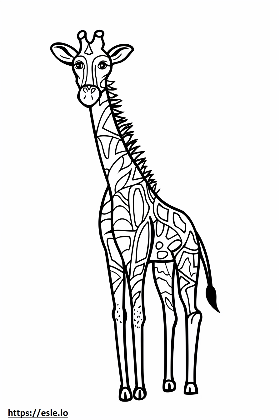 Animale africano da stampare