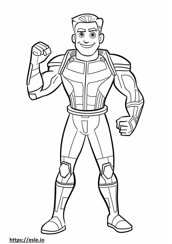 Costume da creatura Kratts selvaggio da colorare