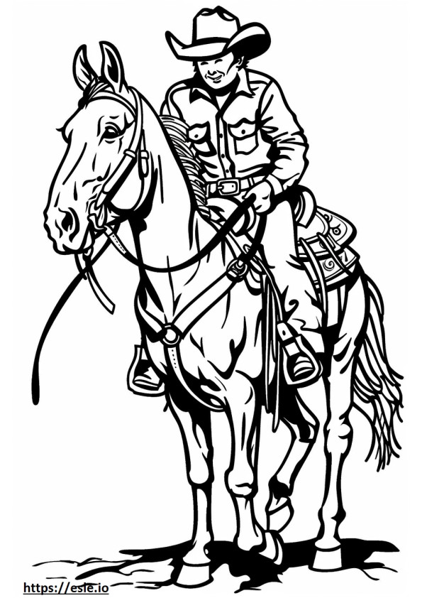 A barrel rider and horse free printable