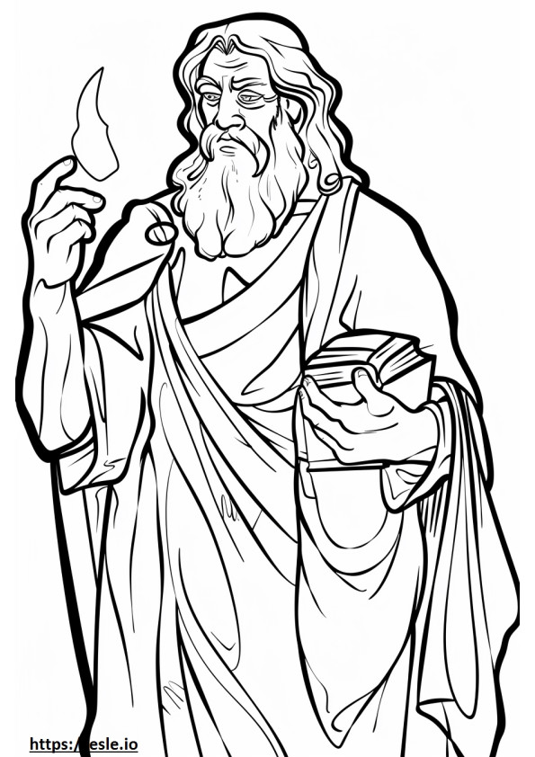 8 x 10 biblical coloring sheet