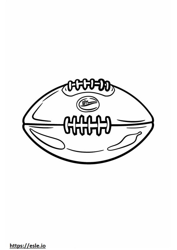 Kansas city football for coloring