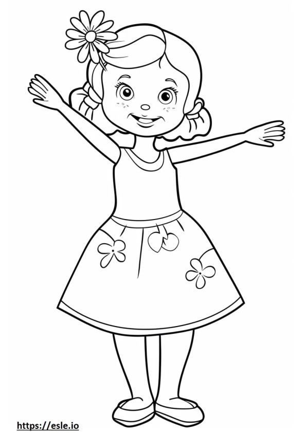 princesa margarita dibujo para colorear
