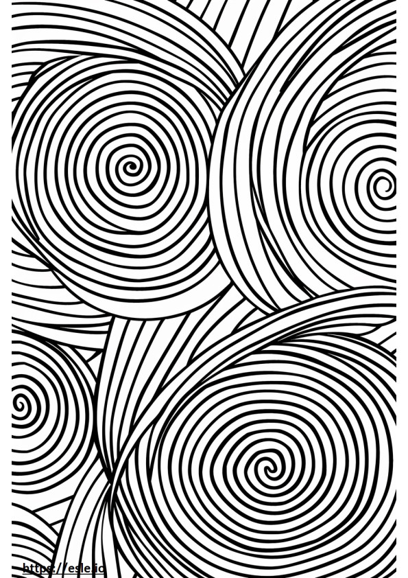 Optical illusion geometric for coloring