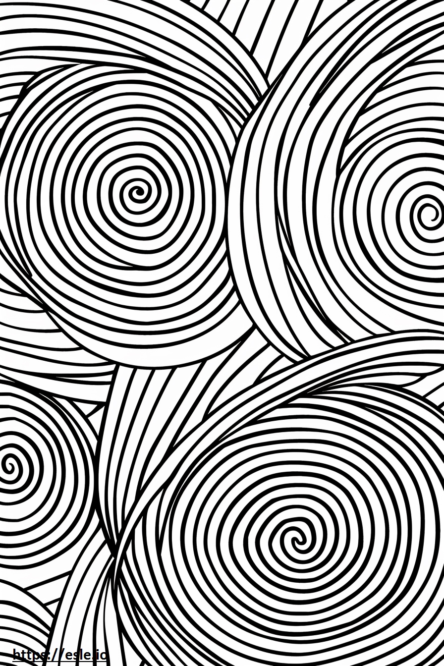 Illusione ottica geometrica disegno da colorare