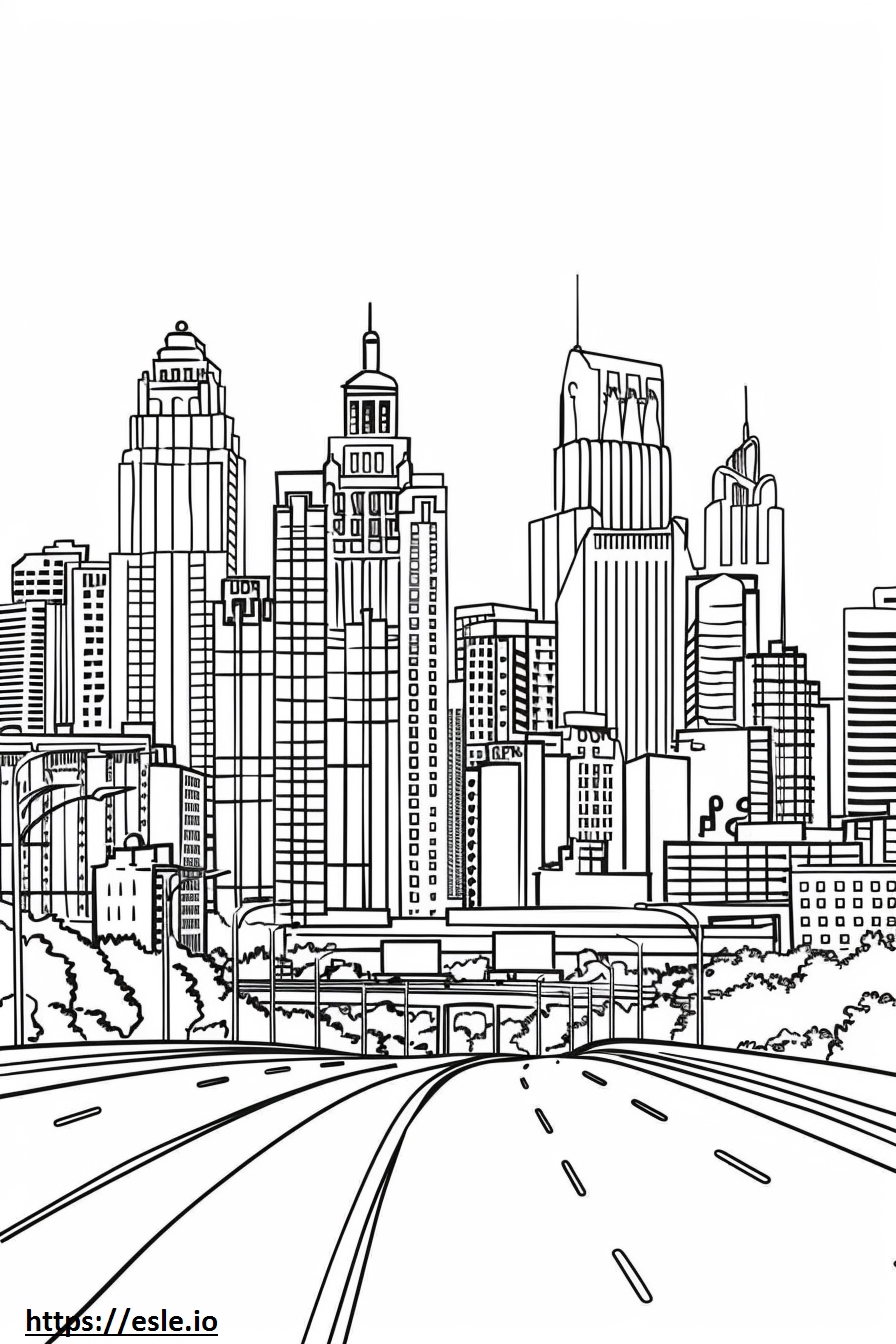 Kansas city coloring sheet