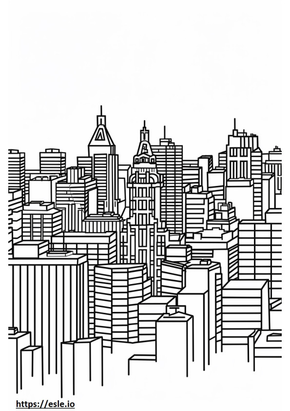 Kansas city for coloring