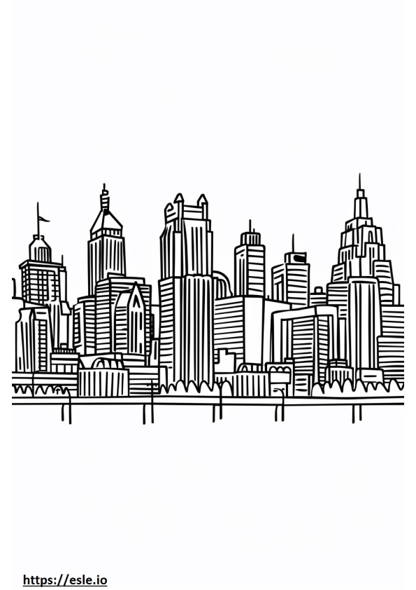 Kansas City dessin coloriage