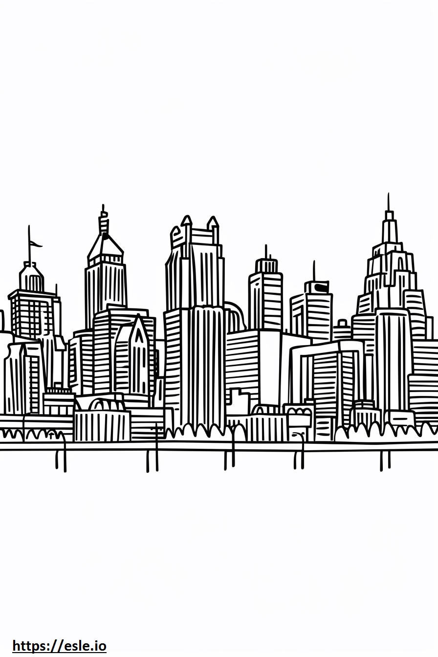 Coloriage Kansas City à imprimer gratuit