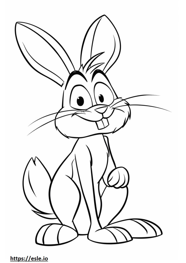 jax el conejo dibujo para colorear