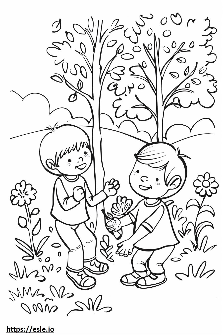 リラックスする子供 塗り絵 無料印刷
