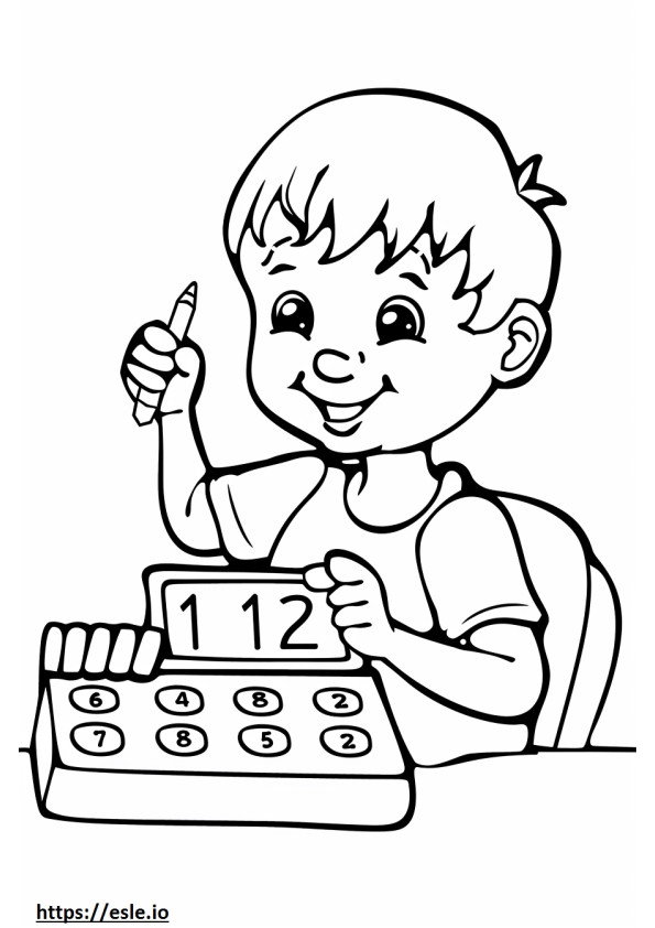 Preschool 123 coloring sheet