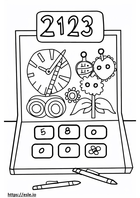 Preschool 123 for coloring