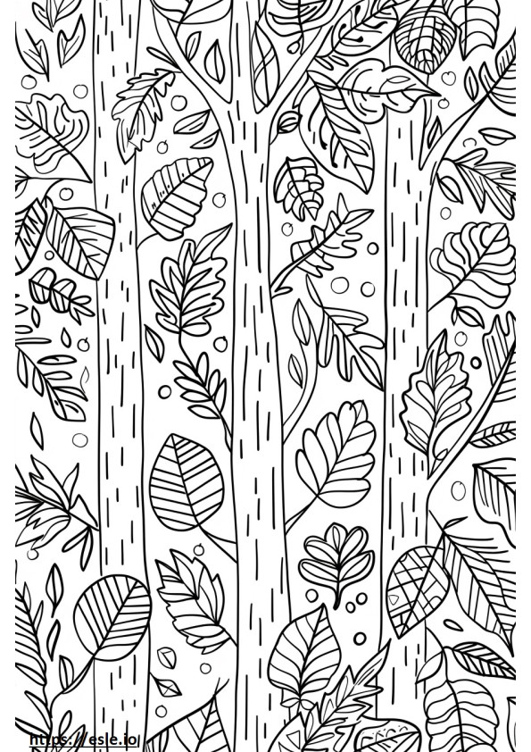 Advanced autum coloring page