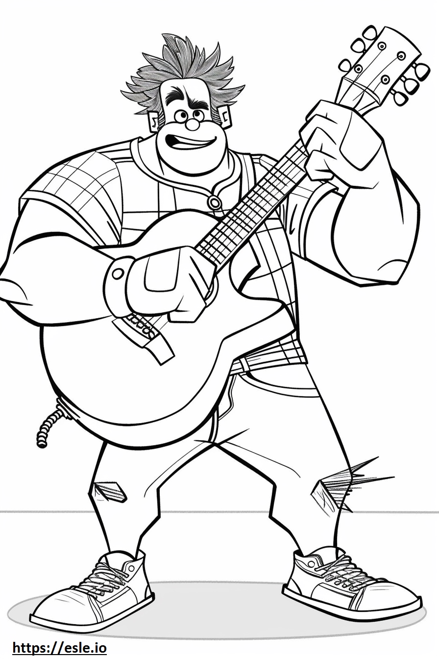Ralph Breaks the Internet Free Printable Coloring Page