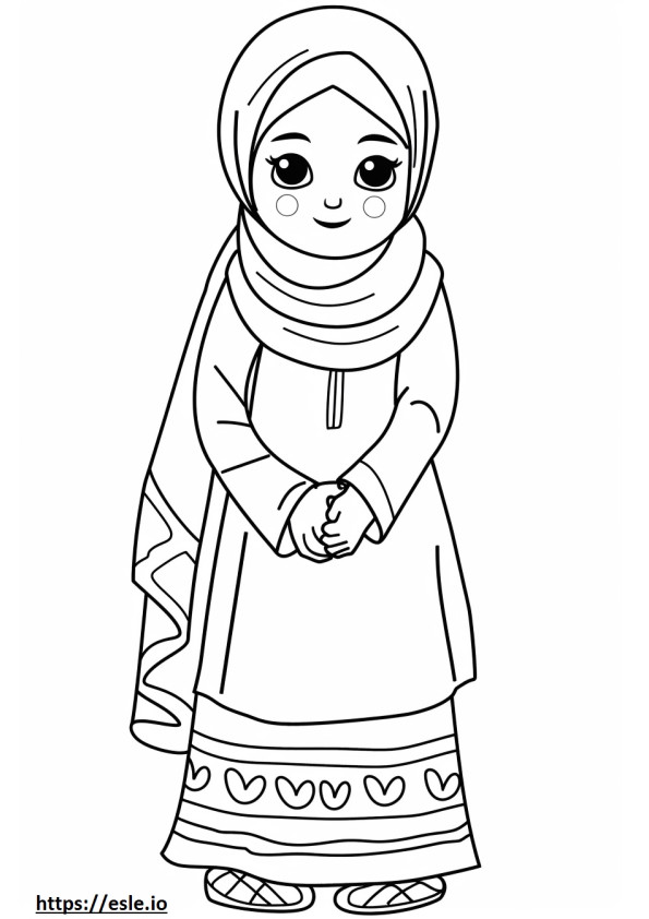 Arabic numbers coloring sheet